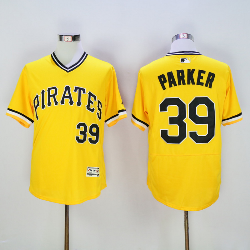 Men Pittsburgh Pirates 39 Parker Yellow Elite MLB Jerseys